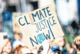  ?? UNSPLASH ?? Protests against the effects of climate change have become more common.