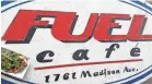  ?? PROVEAUX COURTESY OF ERIK ?? Fuel Cafe will close its Midtown restaurant on Dec. 22.