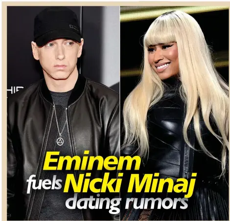  ??  ?? Eminem and Nicki Minaj