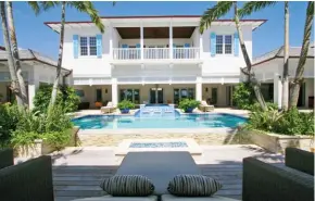  ??  ?? Clockwise from above left: Courtyard pool; marina; Albany House; golf course; beach residence