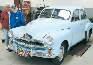  ??  ?? Jeanette and George Blackstock of Warragul with their November 1955 FJ Holden sedan. They have owned the car for 25 years and enjoy driving it to car rallies and Baw Baw Old Engine and Auto Club outings.