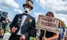  ?? Photograph: NurPhoto/Getty Images ?? Protesters at a housing crisis demonstrat­ion in Amsterdam in 2021.