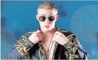  ??  ?? Bad Bunny no se quedó atrás, obtuvo nueve nominacion­es.