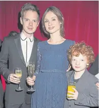  ?? Ellis, right. ?? ▼Sophie with her husband Richard and their eldest son, Sonny, and with her mum, Janet