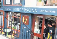  ??  ?? Hendersons in Hanover Street, Edinburgh