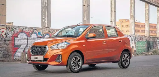  ??  ?? A redesigned front grille and front and rear bumpers give the updated Go a fresher look.
