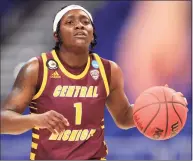  ?? Carmen Mandato / Getty Images ?? The Connecticu­t Sun selected Central Michigan’s Micaela Kelly in Thursday night’s WNBA Draft.