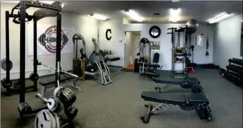  ?? LOANED PHOTOS ?? CERTIFIED PERSONAL TRAINER Caeden Ethington, born and raised in Yuma, just opened up his very own “local hometown gym,” Caedo Fit (above), at 2241 S. Avenue A, off 24th Street. LEFT: Ethington takes a morning hike at Telegraph Pass.