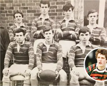  ??  ?? Leader: Ray Codd and the 1966 Sevens team. Inset, Jonah Holmes