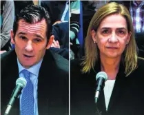  ?? Cati Cladera / EPA ?? Princess Cristina and husband Inaki Urdangarin, whose sentence can be appealed at the country’s supreme court.