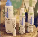  ??  ?? Derma E’s Hydrating line is perfect for dry skin or normal skin exposed to drying elements. It’s rich in nature’s “moisture magnet” hyaluronic acid, plus vitamins and botanicals.