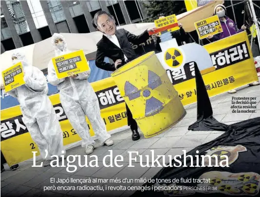  ?? Jeon Heoh-Kyun / Efe ?? Protestes per la decisió que afecta residus de la nuclear.