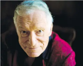  ??  ?? Hugh Hefner in 2011 at his home at the Playboy Mansion in Beverly Hills, California.