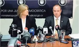  ?? GRACIELA SOLÍS ?? Navas y Espinoza dieron detalles del operativo.