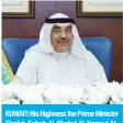  ?? — KUNA ?? KUWAIT: His Highness the Prime Minister Sheikh Sabah Al-Khaled Al-Hamad AlSabah chairs the meeting.
