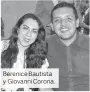  ??  ?? Berenice Bautista y Giovanni Corona.