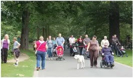  ??  ?? Councillor David McDonald, far right, has backed the new plans for Pollok Country Park