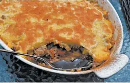  ??  ?? Martha Stewart calls tamale pie “the official casserole of Texas.”