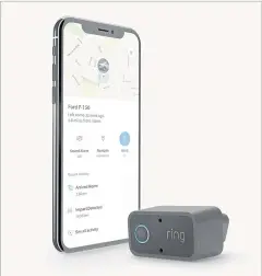  ?? RING INC ?? The $199.99 Car Cam is Ring’s first camera for outside of the home and has the ability to record both inside and outside of the car.