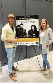  ?? (Special to the Democrat-Gazette) ?? Eli Cranor and wife Mallory help Shovels & Rope celebrate the 30th anniversar­y of Oxford American.