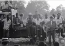  ?? Bob Dylan performs in Greenwood, Mississipp­i Photograph: provided by Courtland Cox ??