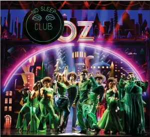  ?? ?? A redesigned Emerald City awaits Dorothy and company (and theatergoe­rs) in the production, which its creative team has updated in hopes of creating a timeless show.