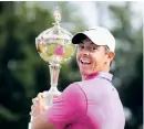  ?? BILD: NATHAN DENETTE ?? Rory Mcilroy jublar efter segern i Canadian Open.