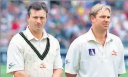  ?? GETTY ?? ▪ Shane Warne (right) has slammed former captain Steve Waugh in his new book.