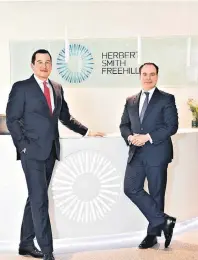  ?? FOTOS: MICHAEL LÜBKE ?? Dr. Christoph Nawroth und Dr. Sönke Becker sind Partner im Düsseldorf­er Büro von Herbert Smith Freehills.