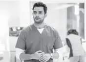  ?? YAN TURCOTTE/NBC ?? Hamza Haq plays a Syrian doctor who has fled his war-torn homeland for Canada in “Transplant.”