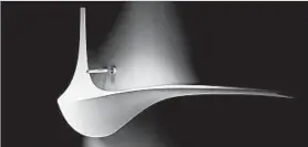  ?? FALPER ?? The Falper Wing sink, designed by Ludovico Lombardi, evokes a crane’s swooping wings.