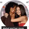  ?? ?? Mabel and her mum Neneh Cherry at the BRIT Awards in 2020