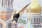  ?? DMITRI LOVETSKY THE ASSOCIATED PRESS ?? Rosie MacLennan, fully healthy after fighting injuries, won the gold medal in women’s trampoline in St. Petersburg, Russia, on Saturday.