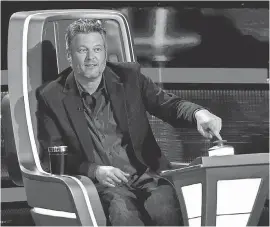  ?? TRAE PATTON/ NBC ?? Blake Shelton on “The Voice.” Its season finale airs Dec. 17.