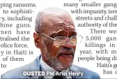  ?? OUSTED PM Ariel Henry ??