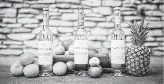  ?? Playa Real Premium Tequila ?? Playa Real Premium Tequila’s lineup features Silver, Mandarin and Pineapple tequilas.
