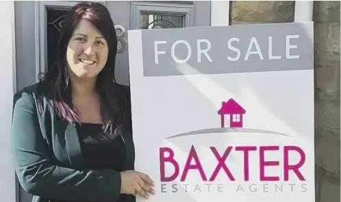  ??  ?? OWNER: Ami Baxter, of Baxter’s Estate Agents in Elland