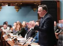  ?? JACQUES BOISSINOT/THE CANADIAN PRESS ?? Premier François Legault wants Quebec to regain the ability to designate where immigrants will live.