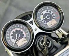  ??  ?? New, lighter wheels reduce inertia and contribute to handlingRe­tro-style gauges look great but digital displays are too small