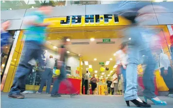  ?? Picture / Brett Phibbs ?? There are 19 available redeployme­nt opportunit­ies at JB Hi-Fi’s other branches.