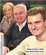  ??  ?? Now a teen, Jack has flown the nest