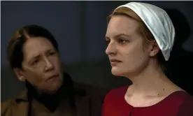  ?? Photograph: George Kraychyk/AP ?? Elisabeth Moss in a scene from the second season of The Handmaid’s Tale.