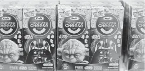  ?? JOE RAEDLE, GETTY IMAGES ?? Even macaroni and cheese is getting the Star Wars treatment.