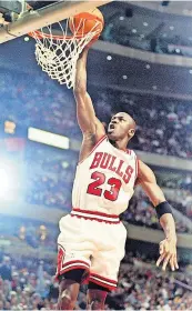  ?? ?? Top of the game Michael Jordan was extremely superstiti­ous, wearing his old University of North Carolina shorts under his Chicago Bulls kit in every game that he played in during a sensationa­l career