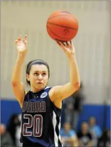  ?? DIGITAL FIRST MEDIA FILE ?? Cardinal O’Hara’s Hannah Nihill showed a sharp shooting eye on the basketball court and the hockey pitch.