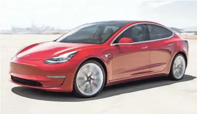  ??  ?? The Tesla Model 3 is the most affordable and fun-to-drive Tesla that you can buy right now. In many ways the Model 3 also betters establishe­d luxury sedans such as the BMW 3 Series.