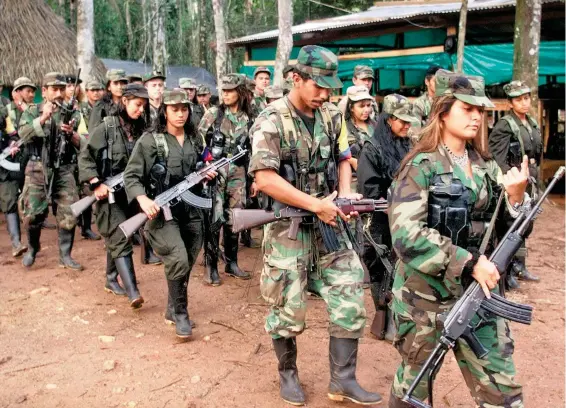  ?? /REUTERS ?? Las Fuerzas Armadas Revolucion­arias de Colombia fue la guerrilla que más menores reclutó, cerca de tres mil, mientras que el Ejército de Liberación Nacional cooptó a mil