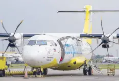  ??  ?? Cebu Pacific has daily flights between Cebu and Ormoc, and Cebu and Roxas; and four times weekly flights (Tuesday, Thursday, Saturday and Sunday) between Cebu and Calbayog, using ATR 72-500 aircrafts.
