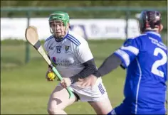  ?? ?? Christy Moorehouse eyes up a goal in Dunbur Park.