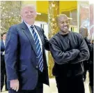  ?? Picture:TIMOTHY A CLARY/ REUTERS ?? SHOW OF SUPPORT: Singer Kanye West, seen here with presidente­lect Donald Trump in 2016, speak to the media after their meetings at Trump Tower in New York